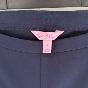 Lily Pulitzer women’s navy straight leg/tapered pants, size 12